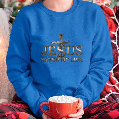 Christian Tee, Christian Faith Unisex T-Shirt/Hoodie/Sweatshirt HLT00 - Jesus Christ Saved My Life Gift For Women Men T-Shirt