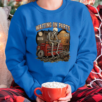 Best Mechanic Life Shirt, Funny Mechanic UnisexT-Shirt/Hoodie/Sweatshirt HLT00 - Funny Waiting On Parts Auto Mechanic Skeleton Repair T-Shirt