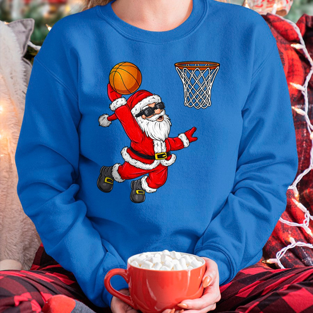 Christmas Santa Claus Dunking A Basketball Boys Kids Xmas T-Shirt - Christmas Unisex T-Shirt/Hoodie/Sweatshirt - NINA00
