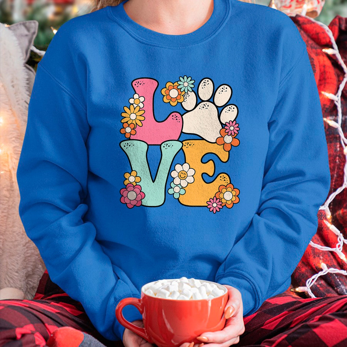 Cat Love Shirt, Funny Cat Lover Gift UnisexT-Shirt/Hoodie/Sweatshirt HLT00 - Groovy Paw Love Cat Dog Lover Pet Owner Women Girls Kids T-Shirt