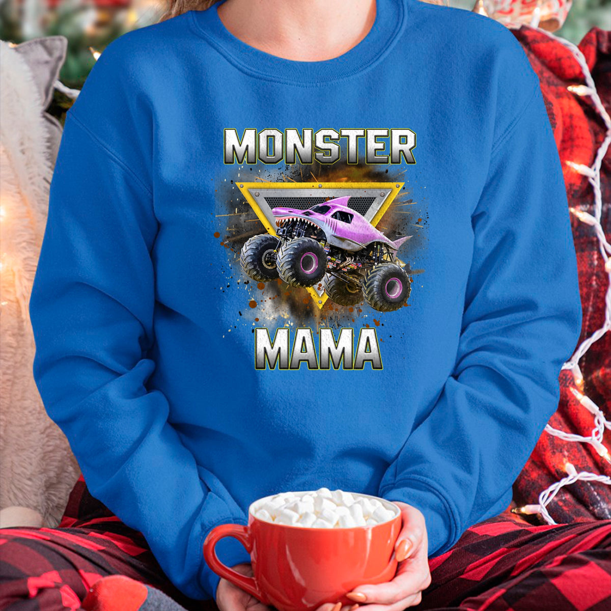 Gift for Mom Shirt, Funny Mom Unisex T-Shirt/Hoodie/Sweatshirt HLT00 - Monster Truck Mama Monster Truck Are My Jam Truck Lovers T-Shirt