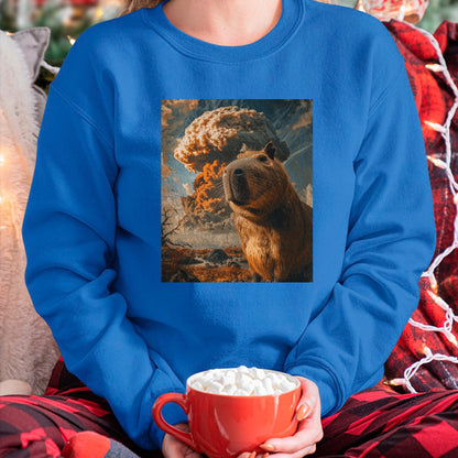 Cute Capybara Shirt, Funny Capybara Unisex T-Shirt/Hoodie/Sweatshirt HLT00 - Funny Graphic Capybara Long Sleeve T-Shirt (13)
