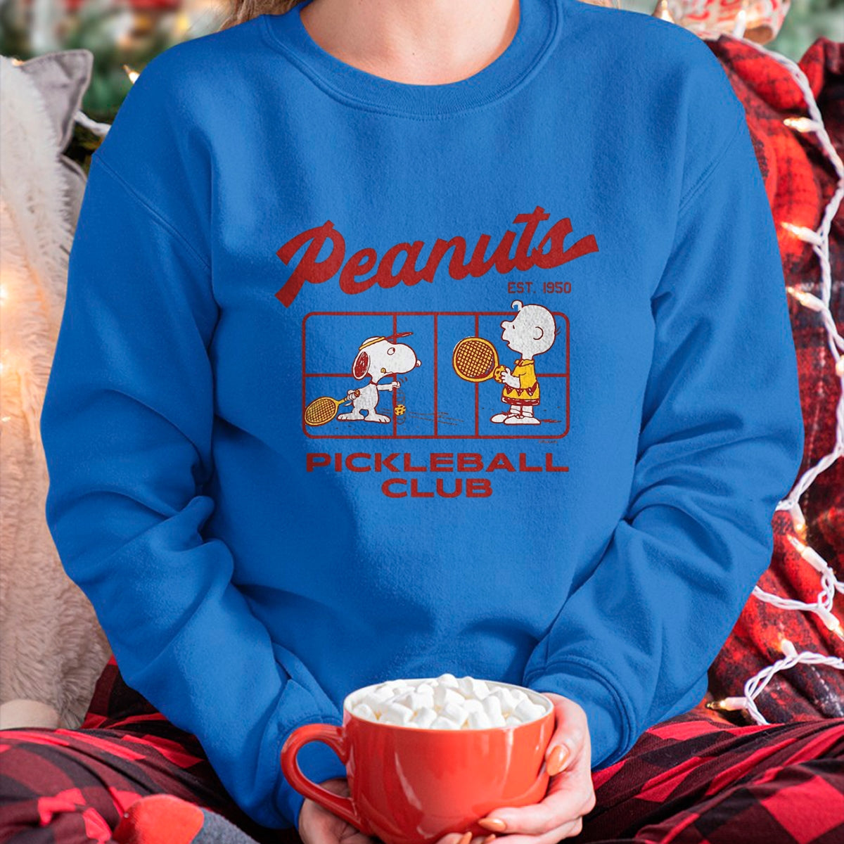 Funny Pickleball Shirt, Pickleball Lover Unisex T-Shirt/Hoodie/Sweatshirt HLT00 - Peanuts - Pickleball Club T-Shirt, Men, Black, 3X-Large
