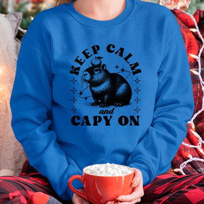 Cute Capybara Shirt, Funny Capybara Unisex T-Shirt/Hoodie/Sweatshirt HLT00 - Sarcastic Capybara Long Sleeve T-Shirt