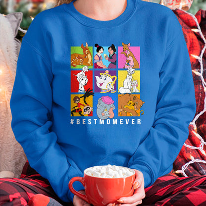 Gift for Mom Shirt, Funny Mom Unisex T-Shirt/Hoodie/Sweatshirt HLT00 - Disney Characters BestMomEver Mother_s Day T-Shirt