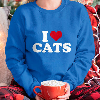 Cat Love Shirt, Funny Cat Lover Gift UnisexT-Shirt/Hoodie/Sweatshirt HLT00 - I Love Cats Cat T-Shirt