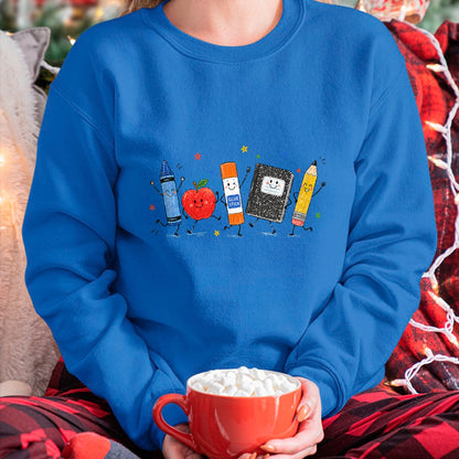 Best Student Shirt, Funny Back To School UnisexT-Shirt/Hoodie/Sweatshirt HLT00 - Cute School Supplies Back to School Teacher Student Doodle T-Shirt