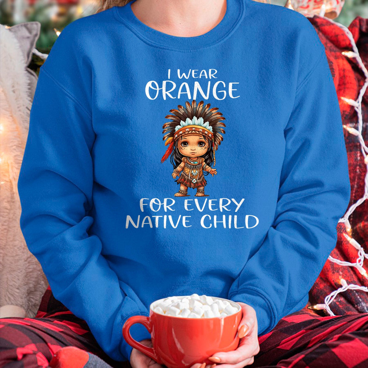 Native American T-Shirts, Vintage Native American Unisex T-Shirt/Hoodie/Sweatshirt HLT00 - Wear orange for every American native child Indian Pride