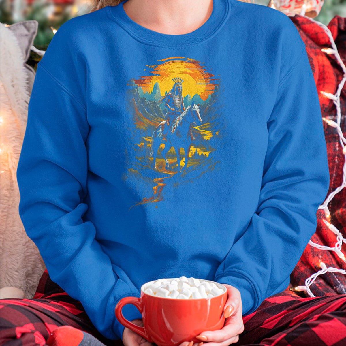 Native American T-Shirts, Vintage Native American Unisex T-Shirt/Hoodie/Sweatshirt HLT00 - Native American Heritage Chief T-Shirt (4)