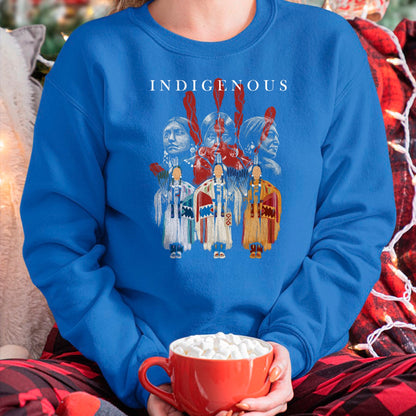 Native American T-Shirts, Vintage Native American Unisex T-Shirt/Hoodie/Sweatshirt HLT00 - Native American Indigenous Red Hand Indian Blood Themed