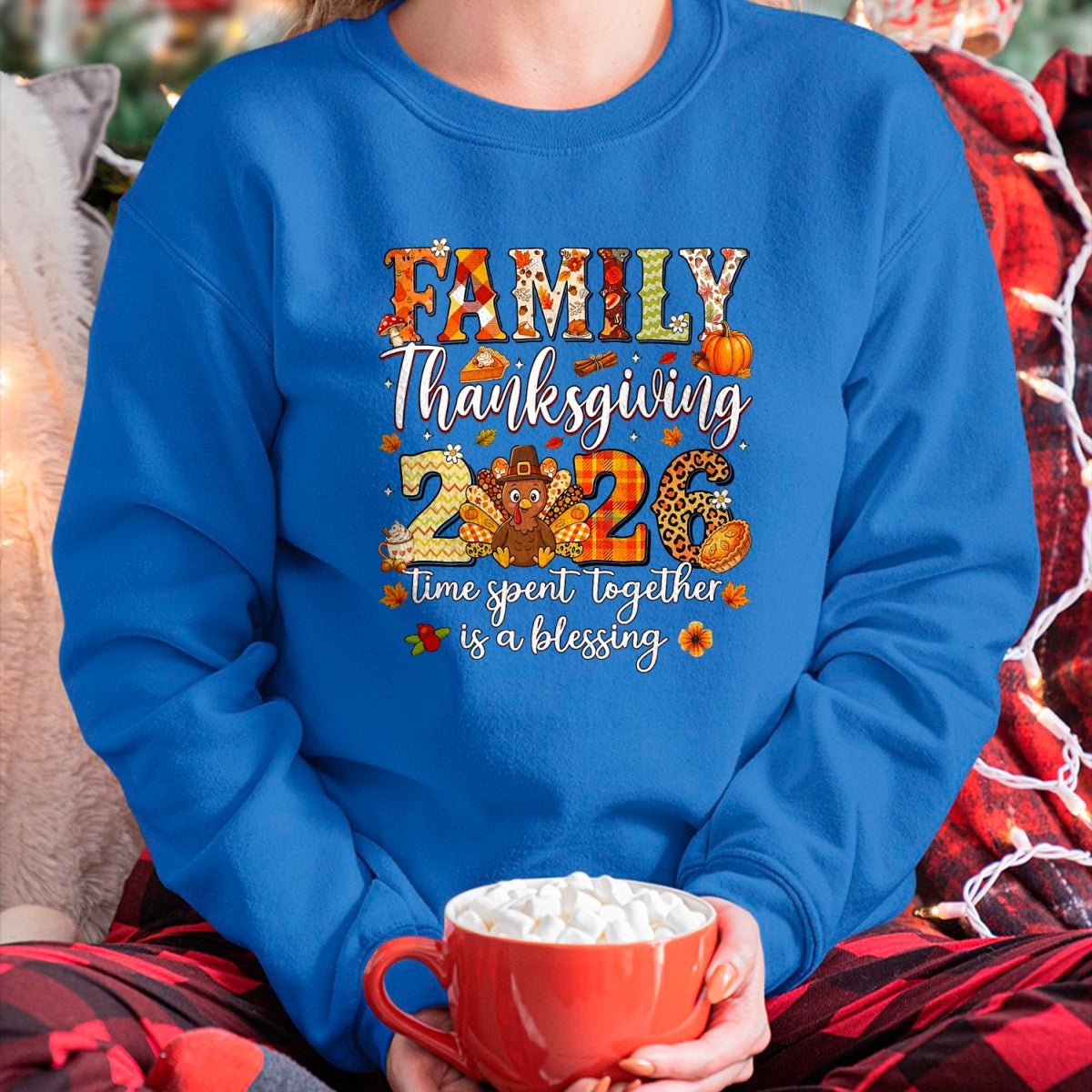 Best Thanksgiving Family Shirt , Funny Thanksgiving UnisexT-Shirt/Hoodie/Sweatshirt HLT00 - Family Thanksgiving 2026 Thankful for My Tribe Turkey T-Shirt