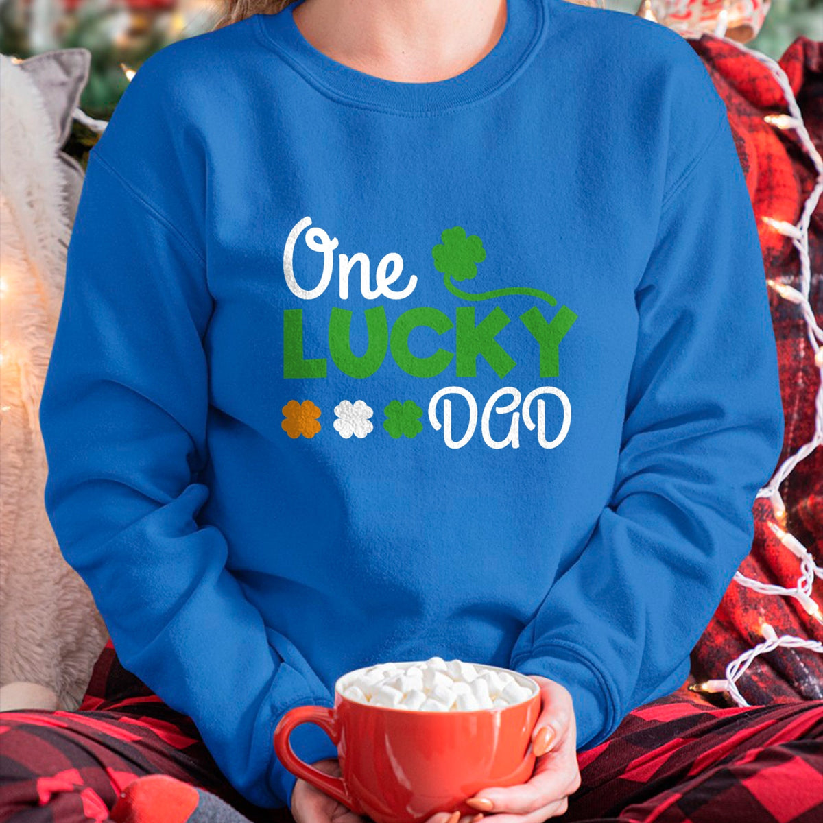 Gift for Dad Shirt, Funny Dad Unisex T-Shirt/Hoodie/Sweatshirt HLT00 – One Lucky Dad st patricks day pregnancy announcement shirt T-Shirt