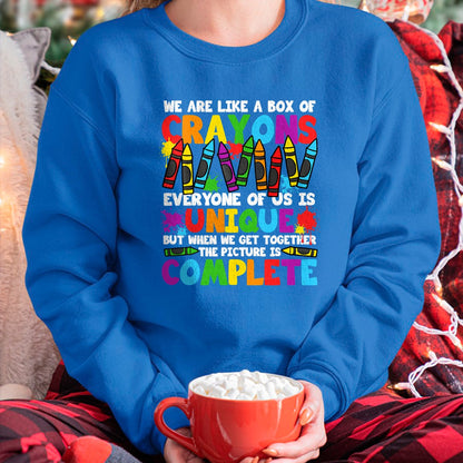 Best Student Shirt, Funny Back To School UnisexT-Shirt/Hoodie/Sweatshirt HLT00 - Funny Teacher We are Like A Box of Crayons Back to School T-Shirt (2)