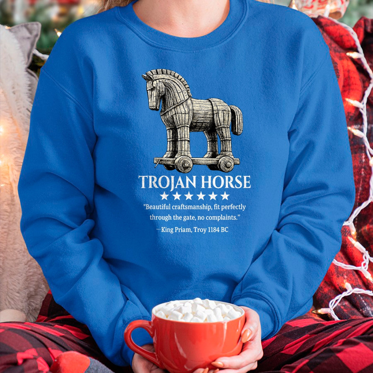 Best Horse Lover Shirt , Funny Horse UnisexT-Shirt/Hoodie/Sweatshirt HLT00 - Trojan Horse King Priam 1184 BC Ancient Greek History Meme T-Shirt