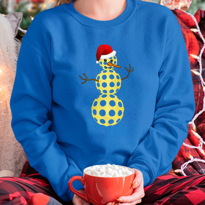 Funny Pickleball Shirt, Pickleball Lover Unisex T-Shirt/Hoodie/Sweatshirt HLT00 - Pickleball Christmas T-Shirt Funny Pickleball Snowman Shirt Tank Top