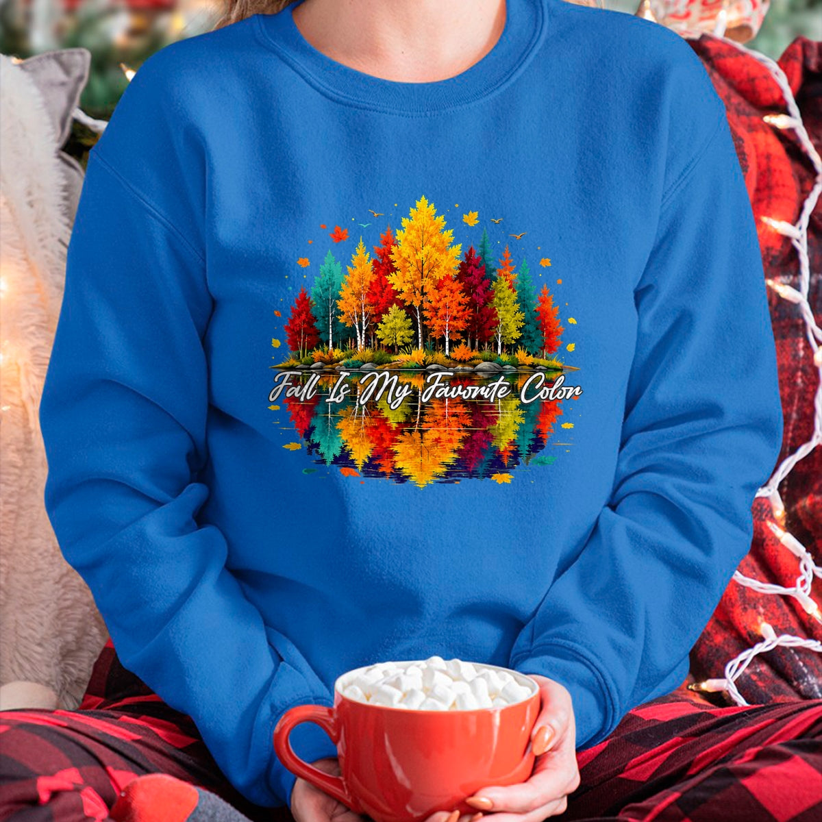 Best Thanksgiving Family Shirt , Funny Thanksgiving UnisexT-Shirt/Hoodie/Sweatshirt HLT00 - Vintage Autumn Leaves Funny Fall is My Favorite Color T-Shirt