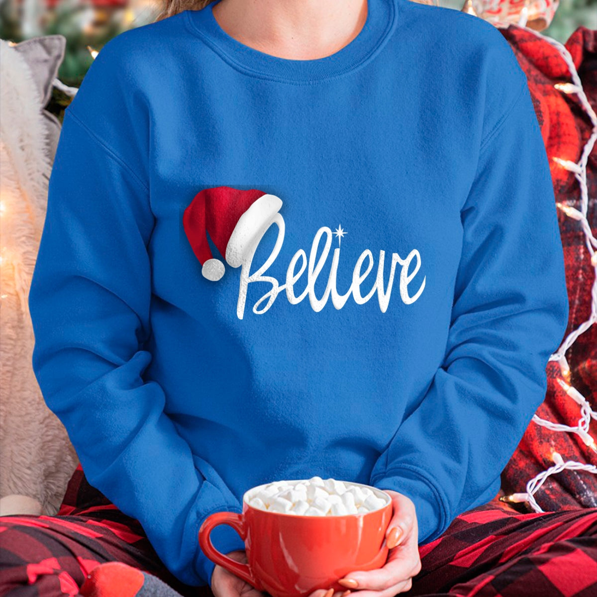 Christmas Long Sleeve T-Shirt - Believe in Santa Claus Shirt - Christmas Unisex T-Shirt/Hoodie/Sweatshirt - NINA00