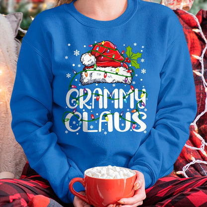 Grammy Claus Shirt Christmas Lights Pajama Family Matching Long Sleeve T-Shirt - Christmas Unisex T-Shirt/Hoodie/Sweatshirt - NINA00