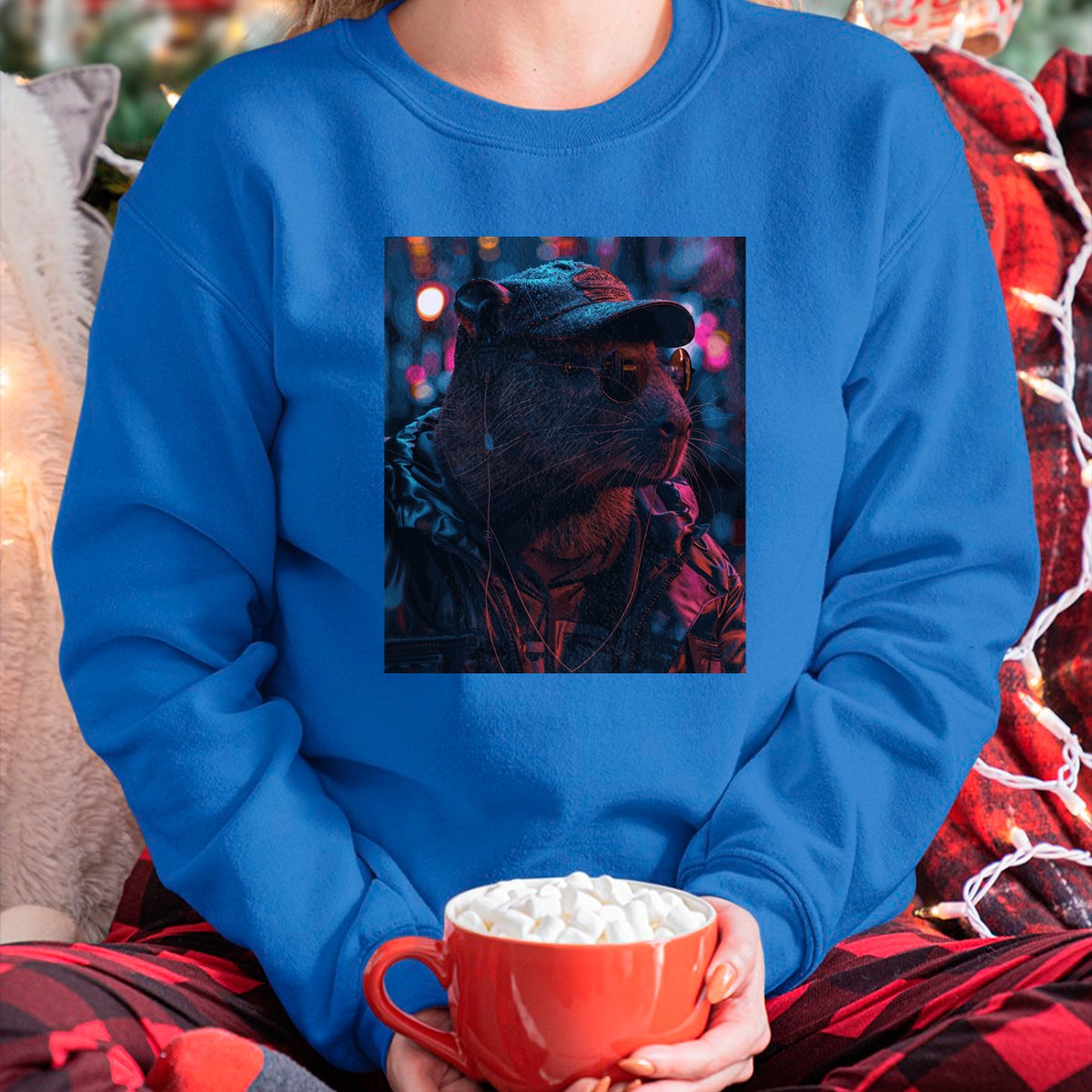 Cute Capybara Shirt, Funny Capybara Unisex T-Shirt/Hoodie/Sweatshirt HLT00 - Funny Graphic Capybara Long Sleeve T-Shirt (9)