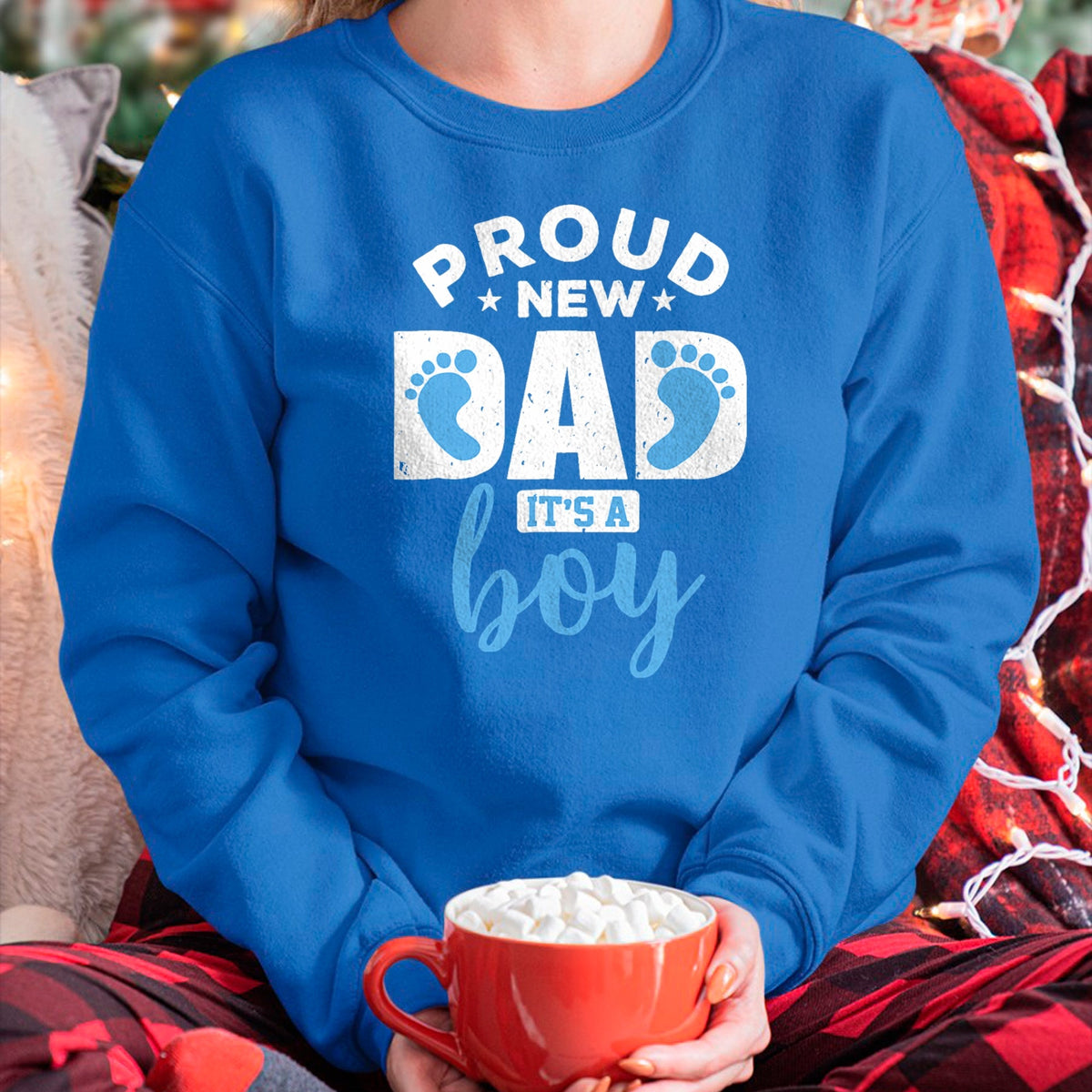 Gift for Dad Shirt, Funny Dad Unisex T-Shirt/Hoodie/Sweatshirt HLT00 – Proud New Dad It_s A Boy T-Shirt Promoted to Daddy Tee Gift T-Shirt