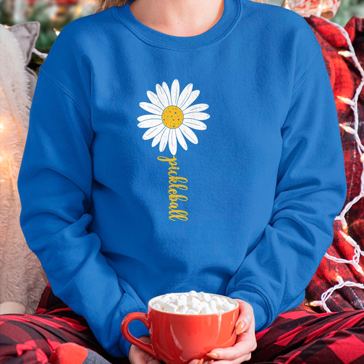 Funny Pickleball Shirt, Pickleball Lover Unisex T-Shirt/Hoodie/Sweatshirt HLT00 - Pickleball Daisy Flower T-Shirt