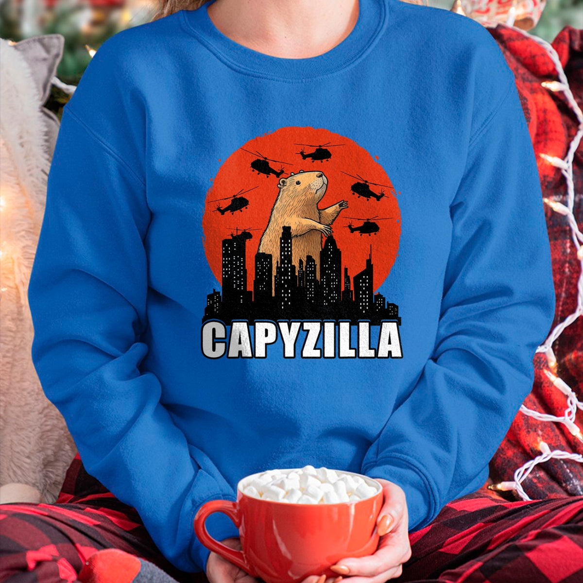 Cute Capybara Shirt, Funny Capybara Unisex T-Shirt/Hoodie/Sweatshirt HLT00 - Capybara Shirt Funny Capybara Rodent Capyzilla Funny T-Shirt