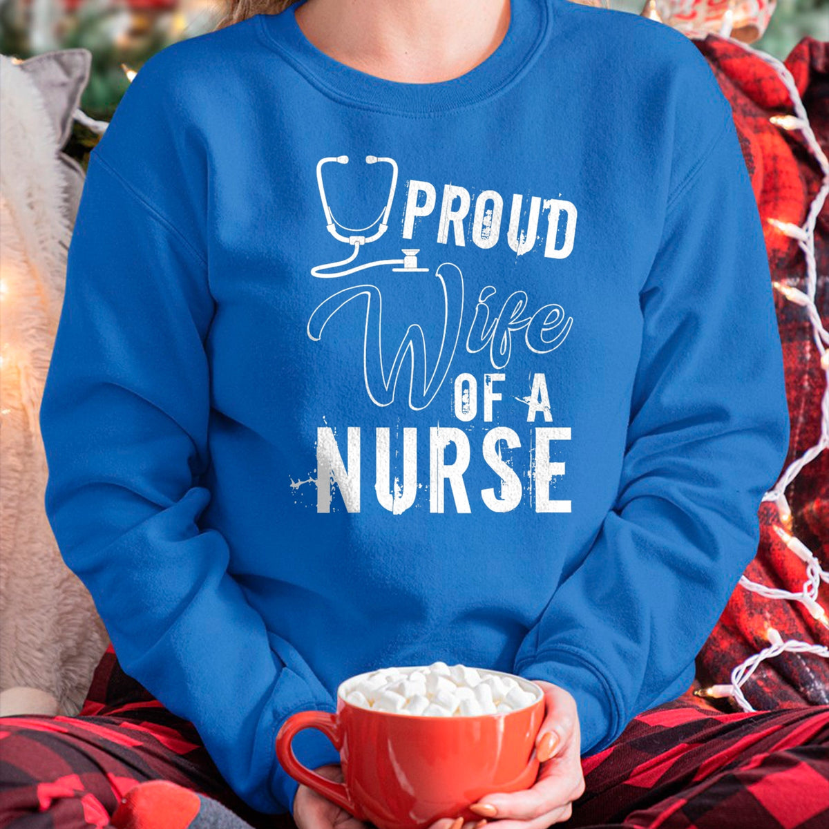 Funny Nurse Shirt, Nurse Unisex T-Shirt/Hoodie/Sweatshirt HLT00 - Proud Wife Of A Nurse T Shirt, Cool Nurse's Wife T Shirt