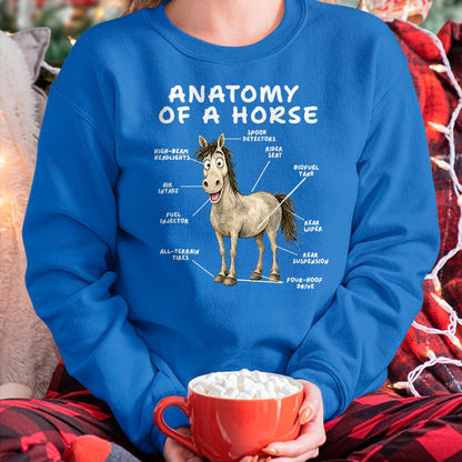 Best Horse Lover Shirt , Funny Horse UnisexT-Shirt/Hoodie/Sweatshirt HLT00 - Funny Horse Anatomy Equestrian Stable Life Humor T-Shirt