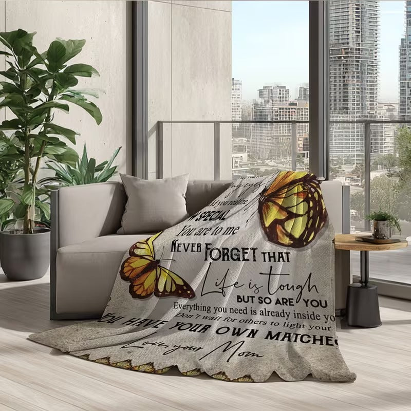 BLANKET FOR DAUGHTER FROM MOM – COMFORT & WARMTH GIFT Sherpa Fleece Blanket