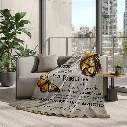 BLANKET FOR DAUGHTER FROM MOM – COMFORT & WARMTH GIFT Sherpa Fleece Blanket