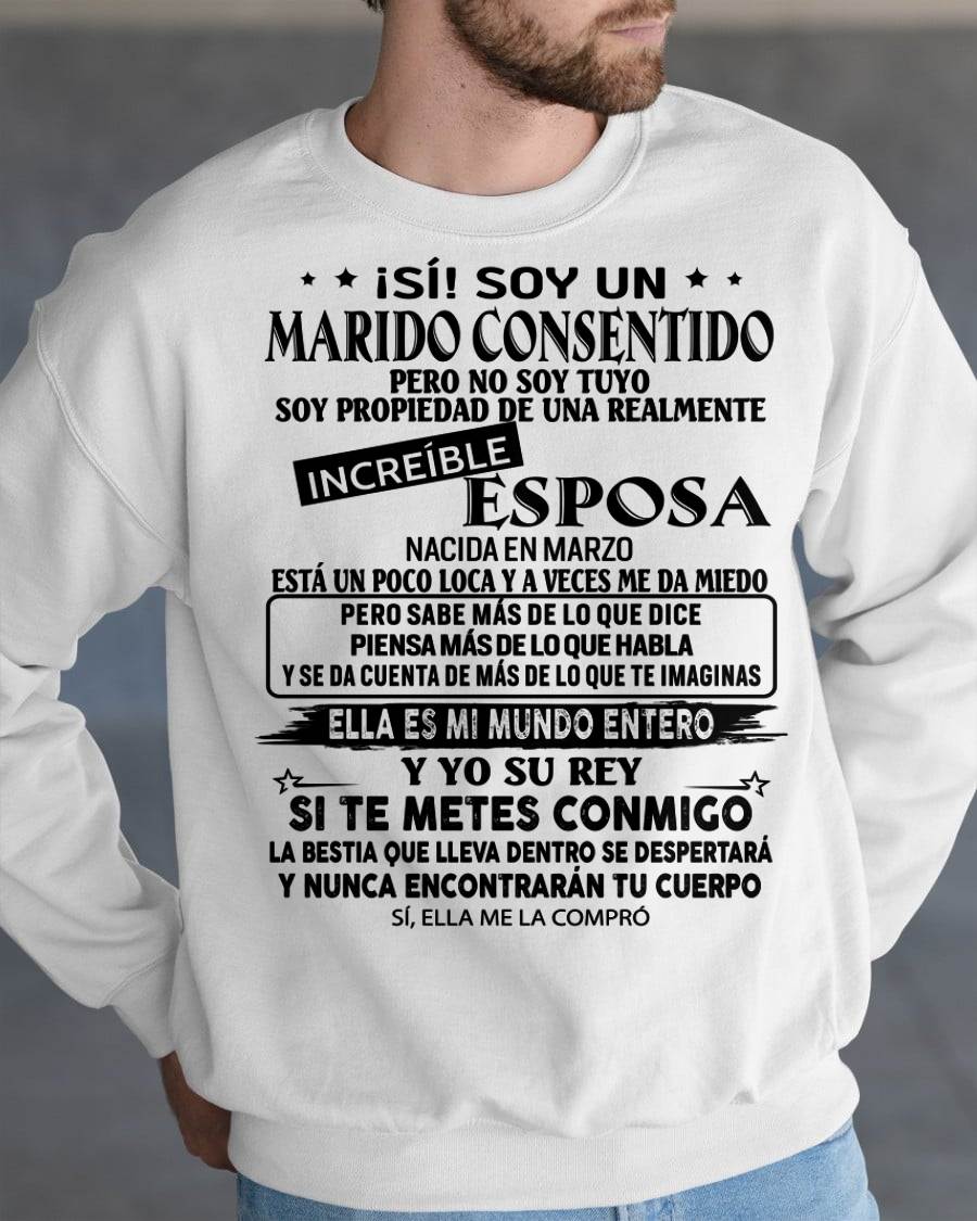 MARZO - ¡SÍ! SOY UN MARIDO CONSENTIDO - Regalo especial para tu novio o esposo - NINA03