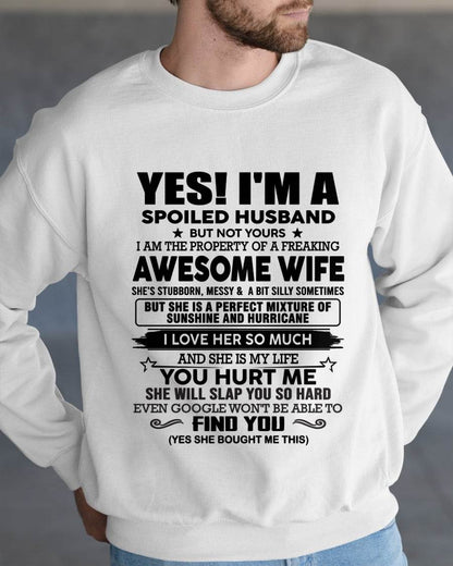 I'M A SPOILED HUSBAND BUT NOT YOURS - FROM WIFE - NINA00 (SKU12-283-00)