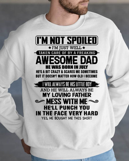 JULY – I WILL ALWAYS BE HIS LITTLE BOY AND HE WILL ALWAYS BE MY LOVING FATHER – FROM DAD – NINA07 (SKU26T-01236-07)