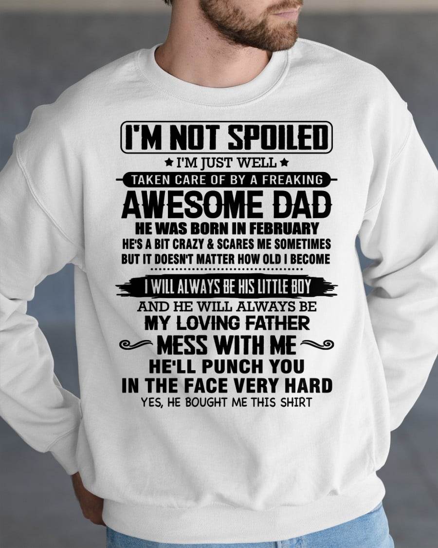 FEBRUARY – I WILL ALWAYS BE HIS LITTLE BOY AND HE WILL ALWAYS BE MY LOVING FATHER – FROM DAD – NINA02 (SKU26T-01236-02)