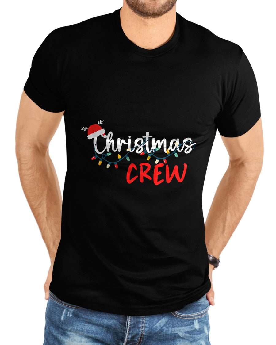 Christmas Crew Xmas Lights Family Matching Pajamas Holiday T-Shirt - Christmas Unisex T-Shirt/Hoodie/Sweatshirt - NINA00