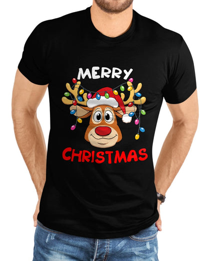 Merry Christmas Reindeer Xmas Family Men Women T-Shirt - Christmas Unisex T-Shirt/Hoodie/Sweatshirt - NINA00