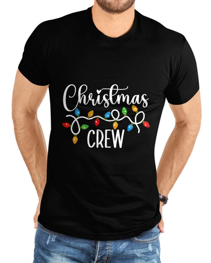 Christmas Crew Xmas Lights Family Matching Pajamas Holiday T-Shirt - Christmas Unisex T-Shirt/Hoodie/Sweatshirt - NINA00