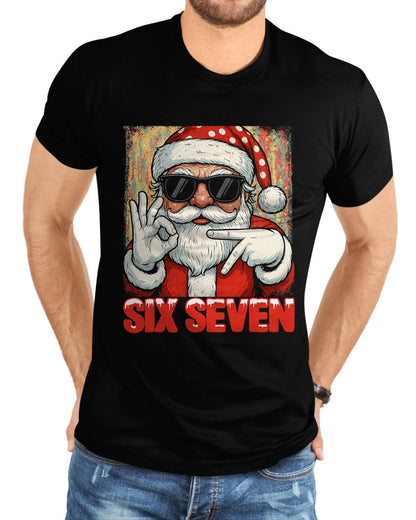 Funny Six Seven Meme Christmas Cool Santa Saying 6 7 T-Shirt - Christmas Unisex T-Shirt/Hoodie/Sweatshirt - NINA00