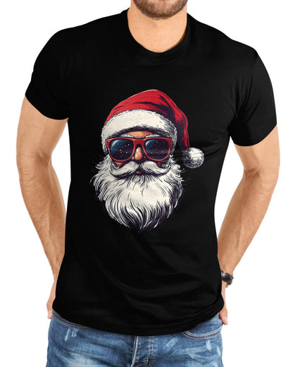 Cool Santa Claus Face Retro Sunglasses Christmas Men Boys T-Shirt - Christmas Unisex T-Shirt/Hoodie/Sweatshirt - NINA00