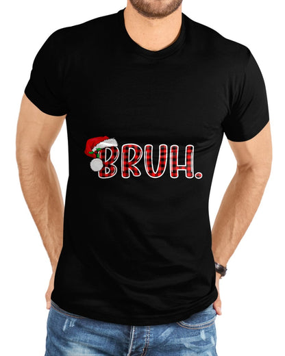Bruh Funny Christmas Plaid Teens Boys Kids Xmas Pajamas T-Shirt - Christmas Unisex T-Shirt/Hoodie/Sweatshirt - NINA00