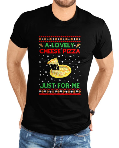A Lovely Cheese Pizza Shirt Alone Funny Kevin X-Mas Home T-Shirt - Christmas Unisex T-Shirt/Hoodie/Sweatshirt - NINA00