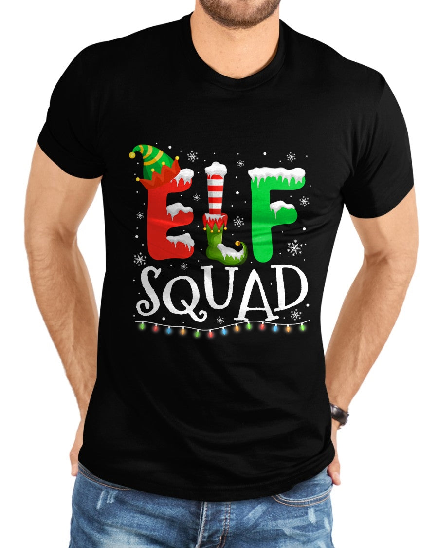 Elf Family Christmas Matching Pajamas Xmas Elf Squad T-Shirt - Christmas Unisex T-Shirt/Hoodie/Sweatshirt - NINA00