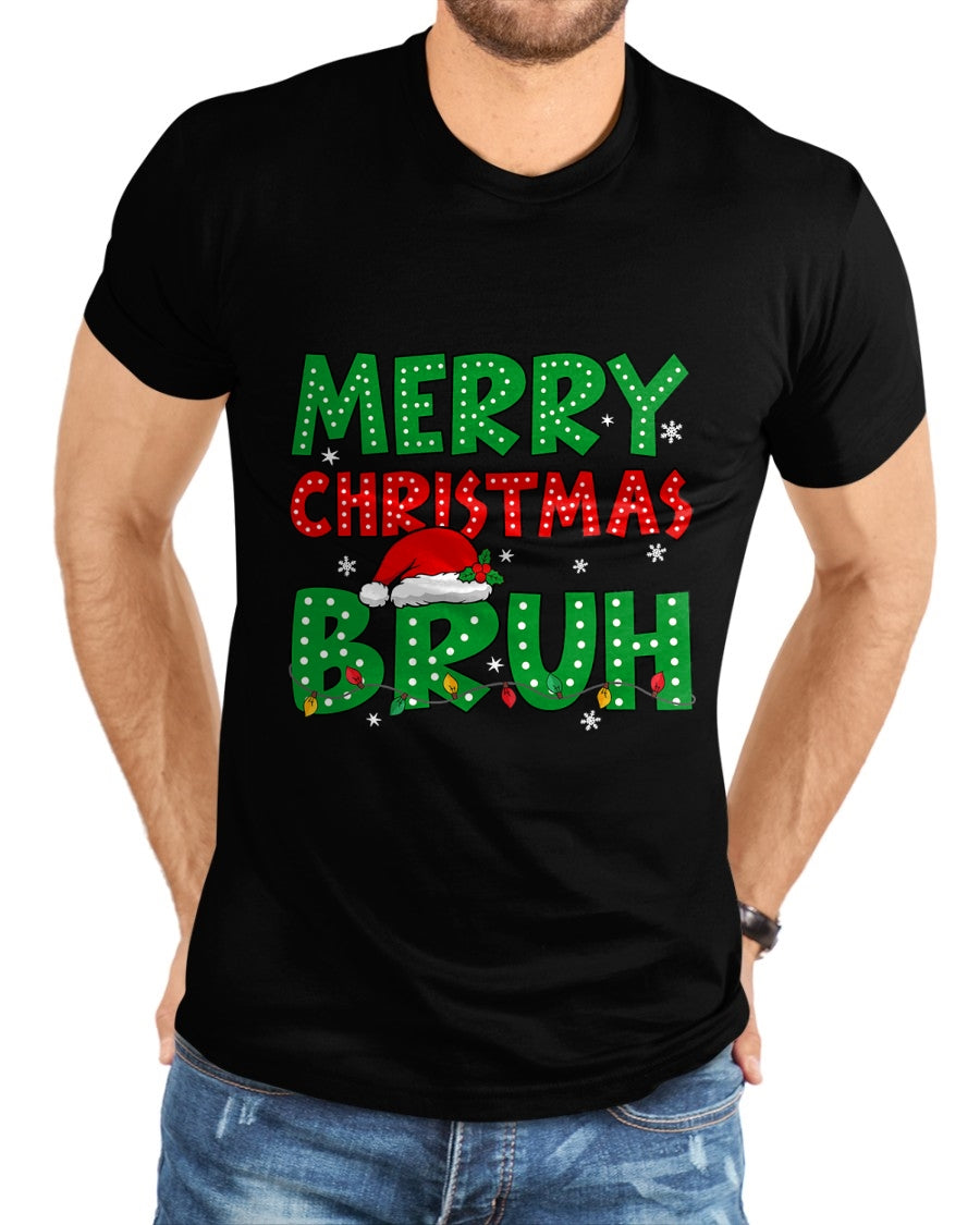 Bruh Meme Funny Saying Bro Greeting Teens Boys Men Christmas T-Shirt - Christmas Unisex T-Shirt/Hoodie/Sweatshirt - NINA00