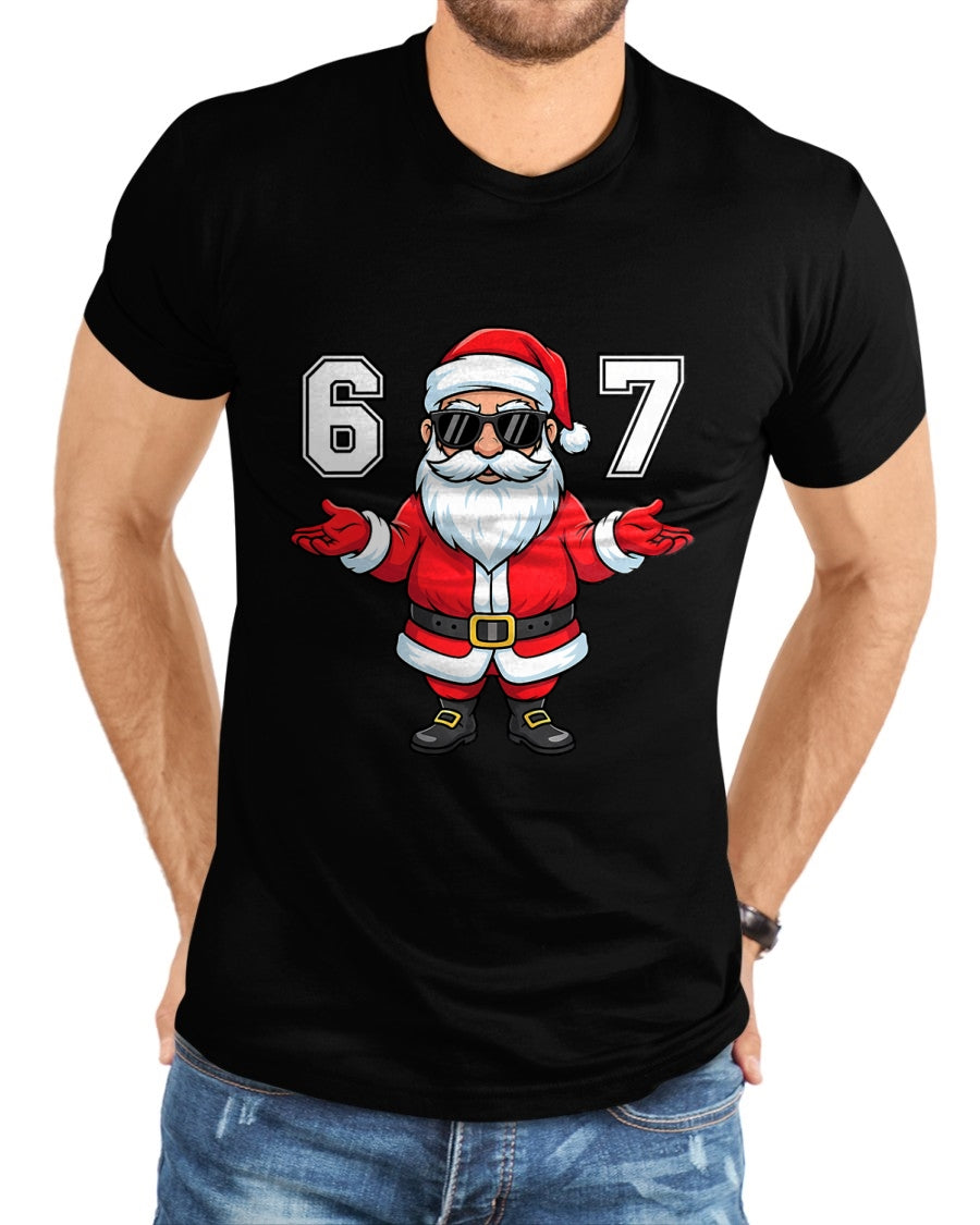 67 Meme Six Seven 6 7 Funny Santa Matching Xmas 67 Christmas T-Shirt - Christmas Unisex T-Shirt/Hoodie/Sweatshirt - NINA00 (Copy)
