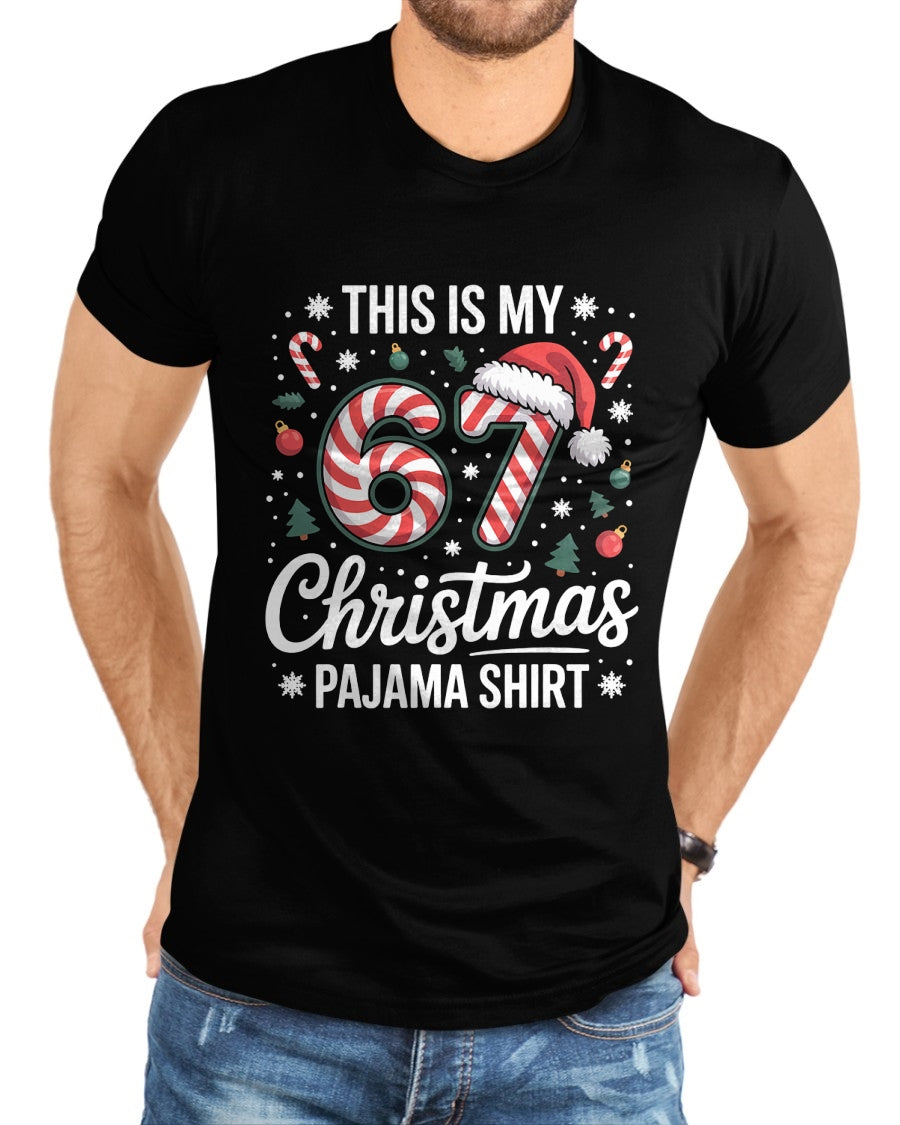 This My 67 Christmas Pajama 67 Meme Gen Alpha Boys Girls T-Shirt - Christmas Unisex T-Shirt/Hoodie/Sweatshirt - NINA00