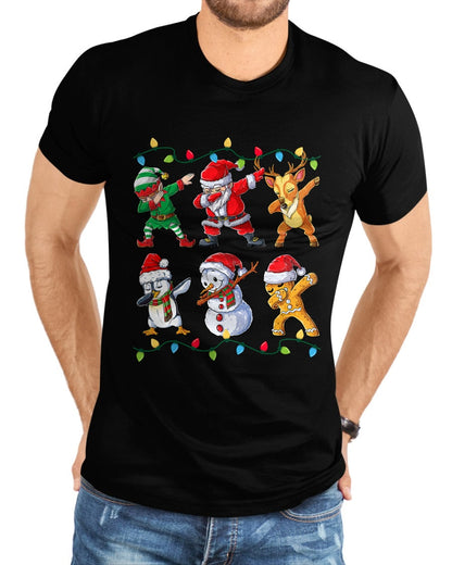 Dabbing Santa Elf Friends Christmas Boys Girls Men Xmas Dab T-Shirt - Christmas Unisex T-Shirt/Hoodie/Sweatshirt - NINA00