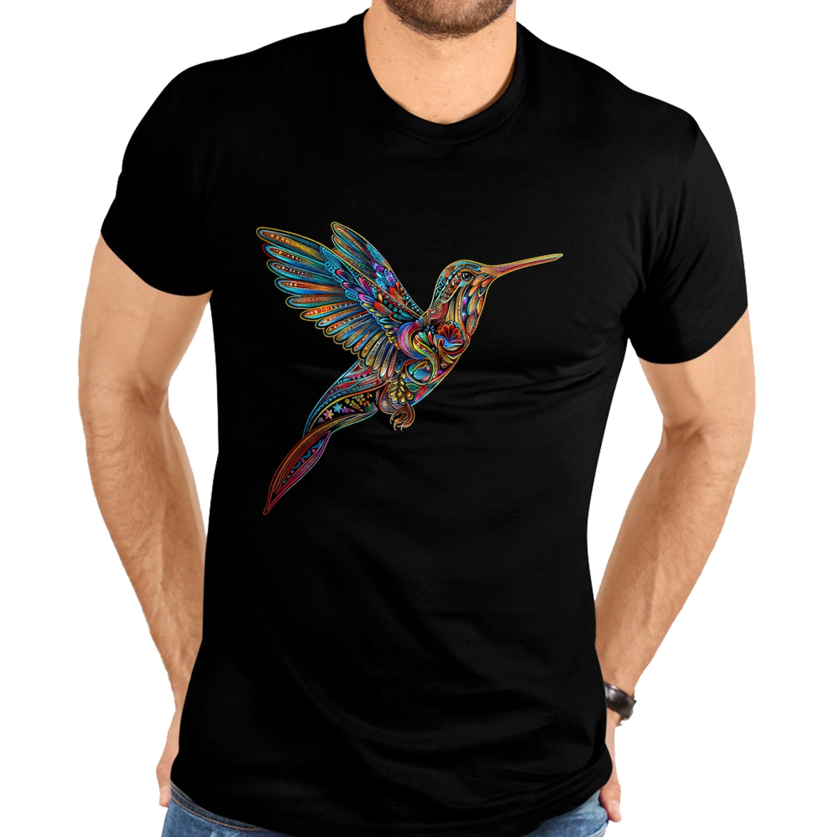 Native American T-Shirts, Vintage Native American Unisex T-Shirt/Hoodie/Sweatshirt HLT00 - Hummingbird Native American Tribal Arts Indian Indigenous T-Shirt (1)