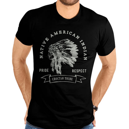 Native American T-Shirts, Vintage Native American Unisex T-Shirt/Hoodie/Sweatshirt HLT00 - American Flag - Choctaw Tribe Native American Indian Pride Respect T-Shirt (1)