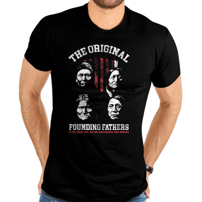 Native American T-Shirts, Vintage Native American Unisex T-Shirt/Hoodie/Sweatshirt HLT00 - The Original Founding Fathers Native American Themed T-Shirt (2)