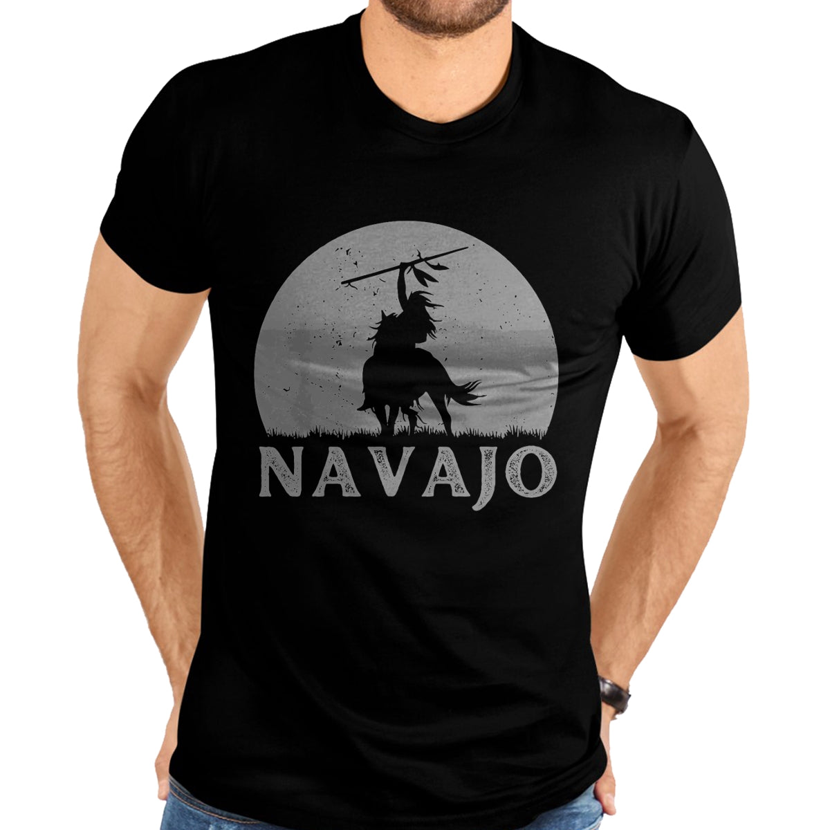 Native American T-Shirts, Vintage Native American Unisex T-Shirt/Hoodie/Sweatshirt HLT00 - Navajo Tribe Indigenous People's Day Native American Indian T-Shirt (1)